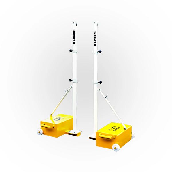 Industrial Steel Construction: Built from high-strength 2“ steel tubing, providing the rigid tension necessary to keep your net perfectly level during intense gameplay.
Premium Protective Finish: Coated with a high-grade PU paint finish, ensuring long-term resistance against scratches, impact, and wear in high-traffic environments.
Precision Regulation Height: Standing exactly 5'1” high, these poles adhere to standard badminton regulations for consistent, competitive play.
Elite Portability System: Equipped with heavy-duty wheels, allowing for smooth, effortless transport across gym floors without causing surface damage.
Weighted Stability Base: Featuring high-capacity ballast boxes to ensure the poles remain anchored even under maximum net tension.