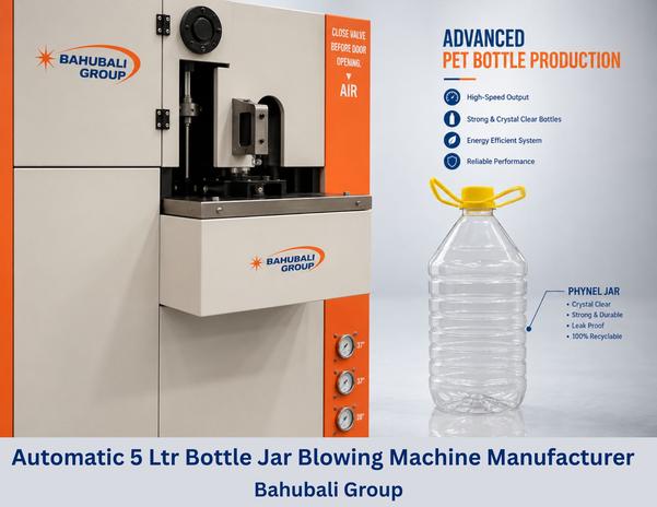 Automatic 5 Ltr Bottle Jar Blowing Machine Manufacturer in Bangalore Karnataka