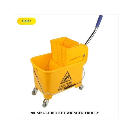 20L SINGLE BUCKET WRINGER TROLLY