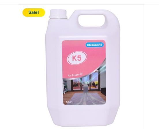 K5 Air Freshener – Long-Lasting Fragrance & Odor Control SolutionK5 Air Freshener is a premium air care solution designed to keep indoor spaces fresh, pleasant, and odor-free. Ideal for homes, offices, hotels, hospitals, restaurants, shopping malls, washrooms, and commercial facilities, this air freshener effectively neutralizes unpleasant odors while releasing a long-lasting and refreshing fragrance. Its advanced formula helps create a clean and welcoming environment, enhancing comfort for visitors, customers, and staff. Suitable for use in both manual and automatic dispenser systems, K5 Air Freshener is an excellent choice for maintaining hygiene and freshness in high-traffic areas. With its consistent fragrance performance and easy application, K5 Air Freshener delivers a superior air freshening experience for all types of indoor spaces.Frequently Asked Questions (FAQ)1. What is K5 Air Freshener?K5 Air Freshener is a fragrance solution designed to eliminate unpleasant odors and keep indoor environments fresh and inviting.2. Where can K5 Air Freshener be used?It is suitable for homes, offices, hotels, hospitals, restaurants, shopping malls, washrooms, schools, and commercial buildings.3. Does K5 Air Freshener help control bad odors?Yes, it is formulated to neutralize unwanted odors and leave a pleasant fragrance in the surrounding area.4. Is K5 Air Freshener suitable for washrooms?Yes, it is commonly used in washrooms and restrooms to maintain freshness and improve hygiene perception.5. Can it be used with automatic dispensers?Many K5 Air Freshener variants are compatible with automatic air freshener dispensers for continuous fragrance release.6. How long does the fragrance last?The longevity depends on room size, ventilation, and usage settings, but it is designed to provide long-lasting freshness.7. Is it suitable for commercial environments?Yes, K5 Air Freshener is widely used in commercial spaces where maintaining a pleasant atmosphere is important.8. Does it leave stains or residue?When used as directed, K5 Air Freshener is designed to freshen the air without leaving noticeable residue.9. Is it easy to use?Yes, K5 Air Freshener is simple to install, replace, and operate, making it convenient for daily use.10. Why choose K5 Air Freshener?K5 Air Freshener offers effective odor control, long-lasting fragrance, easy usability, and reliable performance, making it an ideal solution for maintaining a fresh and welcoming environment.