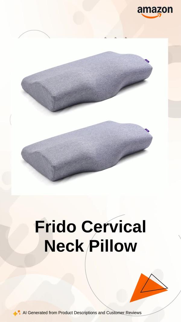 an orthopedic pillow designed to alleviate neck, shoulder, and upper back pain by ensuring natural spinal alignment