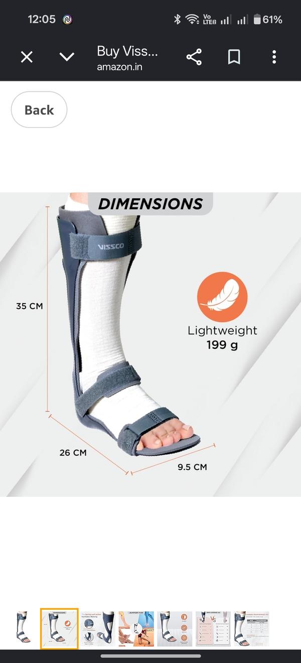 a rigid Ankle-Foot Orthosis (AFO) designed to support the foot, prevent it from dropping or pointing downward, and facilitate natural toe clearance during walking