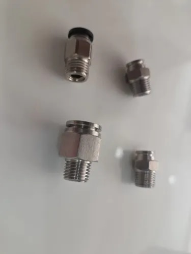A Male Connector BSPT (British Standard Pipe Tapered) Push-In Fitting lets you seamlessly connect plastic or soft metal pneumatic tubing to a threaded female port. It is widely used in automation and compressed air systems because it provides an instant, tool-free push-to-connect mechanism and secure, leak-free sealing