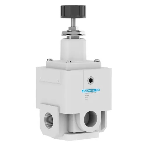 In-line Installation, Suitable for Modular and Panel MountingKey Features and BenefitsPrecise pressure control-Characteristics such as flow characteristics, pressure characteristics and repeatability are superior compared with standard regulators-Excellent relief flow characteristic is available-Suitable for panel & Modular mountings-Diaphragm operated, relieving type (Exhaust)-Clamp and pressure gauge can be mounted either in the front or the back-Can be assembled with F15, FRC15, FS15 & L15 series of products