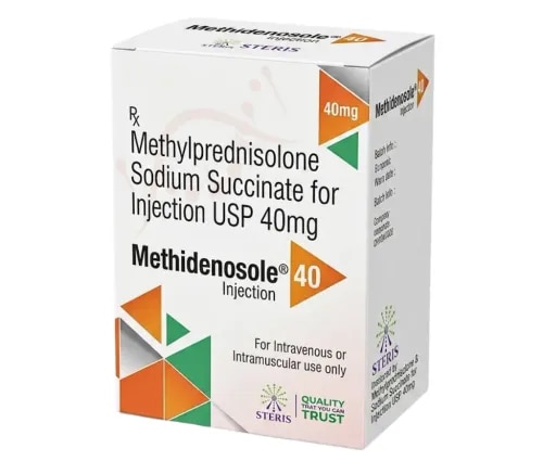 Methylprednisolone Sodium Succinate for Injection USP is a fast-acting corticosteroid administered intravenously or intramuscularly to control severe inflammation, allergic reactions, and autoimmune flare-ups. It works by rapidly suppressing the immune and inflammatory response and is used in hospital or clinical settings for acute conditions such as severe asthma attacks, anaphylaxis, autoimmune disease flares, and spinal cord injury protocols. It is a Schedule H prescription drug administered only under medical supervision.

What Is Methylprednisolone Sodium Succinate for Injection USP?

Methylprednisolone Sodium Succinate for Injection USP is a water-soluble, injectable corticosteroid used for rapid control of severe inflammatory, allergic, and autoimmune conditions. It is manufactured to United States Pharmacopeia (USP) standards and is typically administered by a healthcare professional via intravenous (IV) or intramuscular (IM) route when fast, high-potency anti-inflammatory or immunosuppressive action is required — situations where oral steroids act too slowly or oral intake isn't feasible.

How It Works

Methylprednisolone sodium succinate is a synthetic glucocorticoid that acts rapidly once reconstituted and injected.


Binds glucocorticoid receptors – enters cells and binds intracellular receptors that regulate inflammatory gene expression.
Suppresses inflammatory mediators – reduces production of prostaglandins, leukotrienes, and cytokines responsible for swelling, redness, and pain.
Stabilizes cell membranes – reduces capillary permeability, limiting fluid leakage and tissue swelling at the site of inflammation.
Dampens immune overactivity – suppresses lymphocyte and macrophage activity, calming autoimmune or allergic overreactions.
Delivers rapid systemic action – because it's water-soluble and given IV/IM, onset of anti-inflammatory effect is significantly faster than oral steroids.


Clinical Indications

ConditionWhy Methylprednisolone Injection Is UsedSevere Allergic Reactions / AnaphylaxisRapidly controls swelling, airway inflammation, and allergic cascadeAcute Asthma Exacerbation / COPD FlareReduces airway inflammation when inhalers alone are insufficientAutoimmune Disease Flares (Lupus, Rheumatoid Arthritis)High-dose pulse therapy to control acute flaresSpinal Cord Injury (acute, under specialist protocol)Used in specific clinical protocols to limit secondary inflammationSevere Dermatologic ReactionsControls widespread inflammatory skin reactionsPost-Transplant / Organ Rejection ManagementUsed as part of immunosuppressive regimens

Dosage & Administration

ParameterRecommendationTypical Adult Dose10–40 mg IV, may range up to 30 mg/kg in high-dose pulse therapy for specific conditionsRouteIntravenous (IV) injection/infusion or Intramuscular (IM) injectionFrequencyAs directed by the treating physician; often single dose or short tapering courseReconstitutionMust be reconstituted only with the accompanying diluent as per product insert, immediately before useAdministration SettingHospital, clinic, or under direct medical/nursing supervision onlyDurationShort-term acute use unless otherwise directed; long-term use requires specialist monitoring

This is a Schedule H prescription-only medicine. Dosage must be determined and administered by a qualified healthcare professional.

Precautions


To be administered only by or under the supervision of a healthcare professional.
Not for self-administration or home use.
Inform the doctor of any active infections, as corticosteroids can mask symptoms and suppress immune response.
Use with caution in patients with diabetes, hypertension, peptic ulcer disease, osteoporosis, or psychiatric history.
Avoid live vaccines during treatment due to immunosuppressive effects.
Pregnant or breastfeeding patients should use only under strict medical guidance.
Abrupt discontinuation after prolonged use should be avoided; tapering may be required as advised by the physician.


Possible Side Effects

Most side effects relate to the drug's systemic corticosteroid action and are monitored by the administering clinician:


Elevated blood sugar levels
Fluid retention, increased blood pressure
Mood changes, insomnia, or restlessness
Nausea or gastrointestinal discomfort
Increased susceptibility to infection
Injection site reactions


Serious side effects requiring immediate medical attention include severe allergic reaction, signs of infection (fever, chills), significant mood or behavioral changes, unusual swelling, or vision disturbances. Because this is administered in a clinical setting, the healthcare team monitors for these actively.

Comparison: Methylprednisolone vs. Other Injectable Corticosteroids

DrugRelative PotencyCommon Use CaseRouteMethylprednisolone Sodium SuccinateHighAcute severe inflammation, autoimmune flaresIV/IMHydrocortisone Sodium SuccinateLowerAdrenal insufficiency, milder acute inflammationIV/IMDexamethasone Sodium PhosphateVery HighCerebral edema, severe allergic/inflammatory conditionsIV/IMBetamethasone Sodium PhosphateHighAllergic and inflammatory conditions, fetal lung maturityIV/IMTriamcinolone AcetonideModerate (depot)Localized/intra-articular inflammationIM/Intra-articular

Key Statistics

StatisticData PointSourceOnset of anti-inflammatory action after IV administrationWithin 1–2 hours for measurable effectClinical pharmacology references, USP monographUse in acute severe asthma protocolsRecommended as part of systemic corticosteroid therapy in emergency guidelinesGlobal Initiative for Asthma (GINA) guidelinesHospital use in anaphylaxis managementIncluded as an adjunct in anaphylaxis treatment protocols alongside epinephrineWorld Allergy Organization guidanceHigh-dose pulse therapy applicationUsed in select autoimmune flare protocols under specialist supervisionPublished rheumatology treatment guidelines

Expert Insight

[Insert verified physician or clinical pharmacologist commentary here — Claude has not fabricated a quote. Recommend sourcing a short, attributable statement from a Steris Healthcare medical advisor or a cited clinical guideline before publishing.]

Conclusion

Methylprednisolone Sodium Succinate for Injection USP is a high-potency, fast-acting corticosteroid reserved for situations where rapid control of severe inflammation, allergic reaction, or autoimmune flare is essential. Administered only under clinical supervision, it plays a critical role in emergency and hospital-based treatment protocols — from anaphylaxis and acute asthma to autoimmune disease management. As a Schedule H medicine, it must never be self-administered; dosage, route, and duration should always be determined by a qualified physician based on the patient's condition. For pharmacopoeia-grade quality and reliable hospital supply, source this injection through a WHO-GMP certified manufacturer.

Prescription only – consult your doctor.


High-Ranking FAQs (Google Search & Voice Search Optimized)

1. What is methylprednisolone sodium succinate injection used for?
It is used to rapidly control severe inflammation, allergic reactions, and autoimmune flare-ups, such as anaphylaxis, acute asthma attacks, and lupus or rheumatoid arthritis flares. It is administered under medical supervision in hospital or clinical settings.

2. Is methylprednisolone injection a steroid?
Yes, it is a synthetic corticosteroid (glucocorticoid) that works by suppressing inflammatory and immune responses in the body, providing rapid relief in acute, severe conditions.

3. How is methylprednisolone sodium succinate injection given?
It is given by a healthcare professional via intravenous (IV) or intramuscular (IM) injection, after being reconstituted with the correct diluent immediately before administration. It is not for self-injection or home use.

4. How fast does methylprednisolone injection start working?
Because it is water-soluble and given directly into the bloodstream or muscle, measurable anti-inflammatory effects typically begin within one to two hours of administration.

5. What are the side effects of methylprednisolone injection?
Common effects include elevated blood sugar, fluid retention, mood changes, and increased infection risk. These are monitored by the administering healthcare team, and serious reactions are managed promptly in a clinical setting.

6. Is methylprednisolone sodium succinate injection available without a prescription?
No. It is a Schedule H prescription-only medicine that must be administered by or under the direct supervision of a qualified healthcare professional.

7. What is the difference between methylprednisolone and dexamethasone injection?
Both are injectable corticosteroids, but dexamethasone has a longer duration of action and higher relative potency, while methylprednisolone is often preferred for acute pulse therapy and shorter-acting systemic control. The choice depends on the clinical scenario and physician judgment.

8. Can methylprednisolone injection be used in pregnancy?
It may be used in pregnancy only when clearly necessary and under strict medical supervision, as the treating physician will weigh the benefits against potential risks for the specific condition being treated.