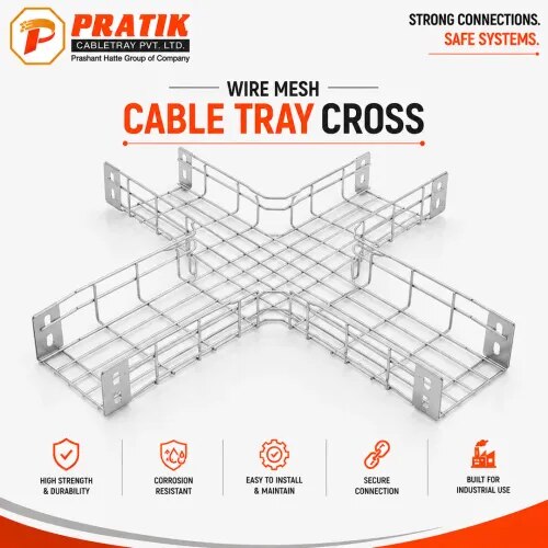 Wire Mesh Cable Tray Cross product image
