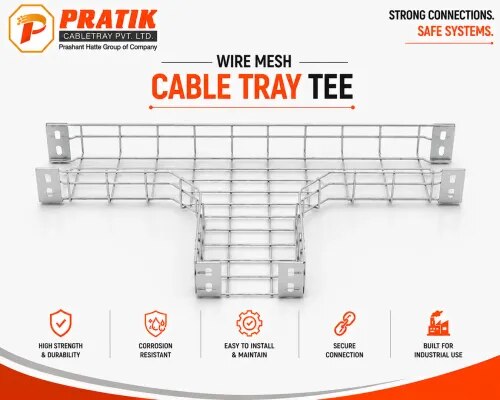 Wire Mesh Cable Tray Tee product image