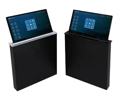 The CLA-10RM is a fully digital retractable monitor designed for modern AV and conference environments. It features a precision lifting system with dual linear bearings and a light guide rod, ensuring smooth, stable, and vibration-free operation. Powered by a silent CE-certified motor and SYKES gear mechanism, it delivers fast, precise, and quiet movement. The high-definition touch LCD, intelligent control system, and seamless integration with RS232/RS485 make it an ideal solution for boardrooms, conference halls, and smart meeting spaces.