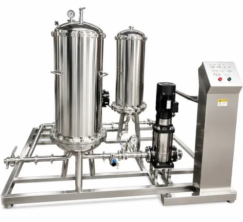 Minimum Order Quantity : 1 UnitDelivery Time : 5-10 Days Efficiency : HighMaterial : Stainless SteelSealing : SealedUsage : IndustrialWarranty : YesDelivery Time : 5-10 DaysMain Domestic Market : All IndiaPayment Terms : Cash in Advance (CID)Supply Ability : 10 Per MonthFAQs of SS Filter Machine:Q: What is the warranty for SS Filter Machine?A: Yes, SS Filter Machine comes with a warranty.Q: What is the material used for SS Filter Machine?A: SS Filter Machine is made of stainless steel material.Q: Is the sealing of SS Filter Machine sealed?A: Yes, SS Filter Machine has a sealed sealing.Q: What is the usage of SS Filter Machine?A: SS Filter Machine is designed for industrial usage.Q: How efficient is SS Filter Machine?A: SS Filter Machine is a high-efficiency machine.