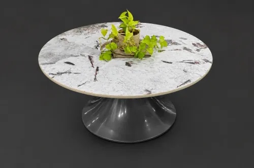 Round Centre Table – Kriswaj FurnitureEnhance your living space with the elegant Round Centre Table from Kriswaj Furniture. Designed to combine modern style with everyday functionality, this centre table features a sturdy construction, a smooth finish, and a timeless round design that complements any interior. Perfect for serving guests, displaying décor, or everyday use, it adds both sophistication and practicality to your home.