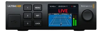 Blackmagic Streaming Decoder 4K is a professional streaming decoder that lets you receive an H.264 or H.265 stream from Blackmagic Streaming Encoder, ATEM switcher or Blackmagic camera and convert it back to SDI and HDMI video. Includes Blackmagic Cloud streaming and 12G-SDI reference input that lets you connect SDI tally, camera control and talkback back to the encoder.