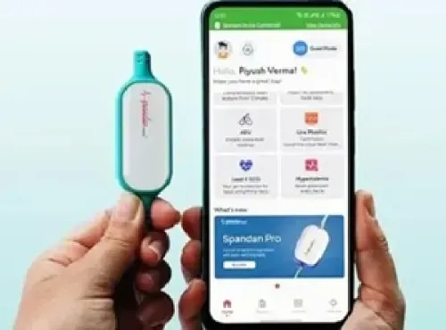 Sunfox Spandan Neo | ECG Device | Heart Rate Monitor | Detects AFib & Irregular Arrhythmias | Portab product image