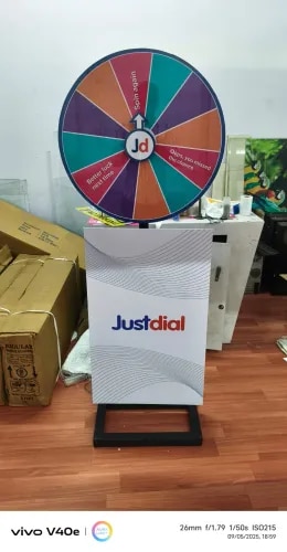 Promotional Spin Wheel is available from 18-48 inches on purely customized requirement