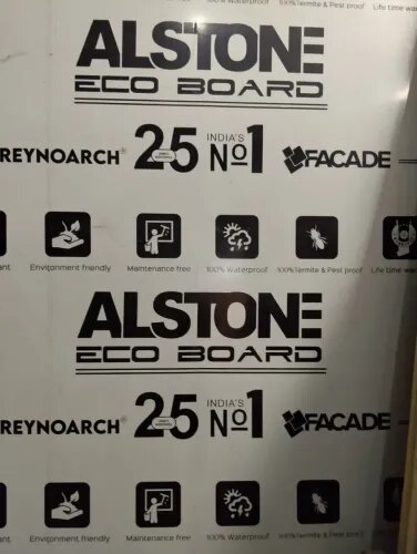 Alstone Hybrid WPC Board – Specifications
Board Type: Hybrid WPC (Wood Polymer Composite)
Density: 650–660 kg/m³ �
Ply Reporter +1
Standard Size: 2440 × 1220 mm (8 ft × 4 ft) �
Alstone Industries +1
Available Thickness: 4, 6, 8, 12, 16, 18, 25, 30, 35, 40 & 50 mm �
Ply Reporter +1
Colour: Frosty White, Natural Wood (selected variants) �
Ply Reporter +1
Key Features
100% Waterproof
Termite & Borer Proof
Moisture Resistant
Fire Retardant
UV Resistant
Rot & Fungus Resistant
Screw Holding & Nail Holding Strength
Easy to Cut, Drill, Router & Paint
Eco-friendly and Recyclable
Suitable for Interior and Exterior Applications �
Alstone
Applications
Modular Kitchen
Wardrobes
Bathroom Vanity
Office Furniture
Wall Cladding
Partitions
False Ceiling
CNC Cutting & Decorative Panels
Outdoor Furniture (with recommended protective coating)
