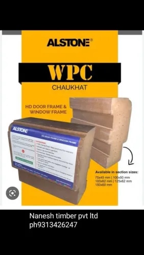 Alstone WPC Door Frame – Technical SpecificationsMaterial: Wood Polymer Composite (WPC)Density: 850 kg/m³Standard Length: 7 ft & 8 ftStandard Section Sizes:75 × 45 mm (3