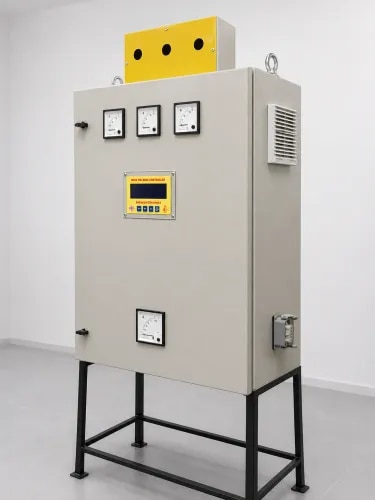 Product OverviewThe MFAC Welding Control Panel is a high-performance Medium Frequency AC welding controller designed for precision resistance welding applications. Engineered with advanced IGBT technology, intelligent protection features, and digital process control, it delivers stable welding current, excellent repeatability, and reliable operation for spot welding, seam welding, and customized automation systems.Key Features✔ MFAC Technology for Stable Welding Performance✔ Up to 1000 Amp Output✔ IGBT-Based Power Switching✔ Multiple Protection Functions✔ User-Friendly HMI Interface✔ Precise Current & Voltage Control✔ Heavy-Duty Industrial Design✔ Easy Installation & MaintenanceAdvantagesStable Welding Output Improved Weld Quality Energy Efficient MFAC Technology Fast Response Time User-Friendly Operation Low Maintenance Long Service LifeCustomization AvailableWe can customize:Output Current Capacity HMI Configuration PLC Integration Transformer Compatibility Contact InformationVinit Jawali – General Manager+91-8460711607indramani.vinit@gmail.com