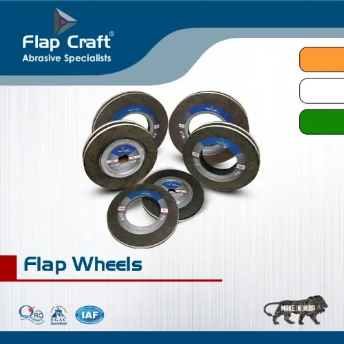 Coated Abrasive Flap Wheels form 100 mm to 350 mm Dia and 15 mm to 50 mm Width in 60 to 1200 Grits