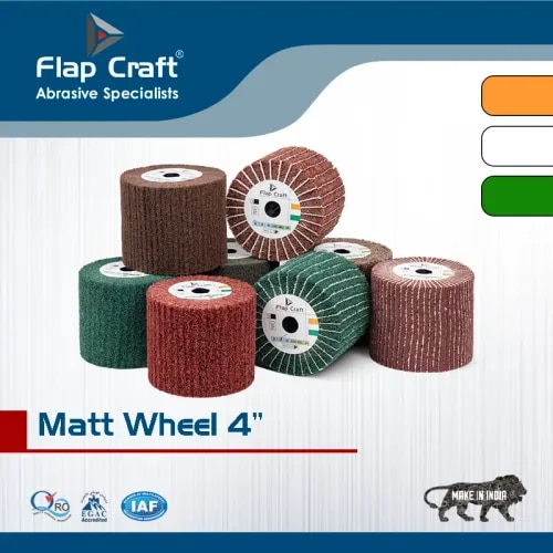 These are abrasive Interleaved Wheel and Mat Wheel for Stainless Steel Mat Surface finish. It can be used with Burnishing machine to get a super Mat Finish.