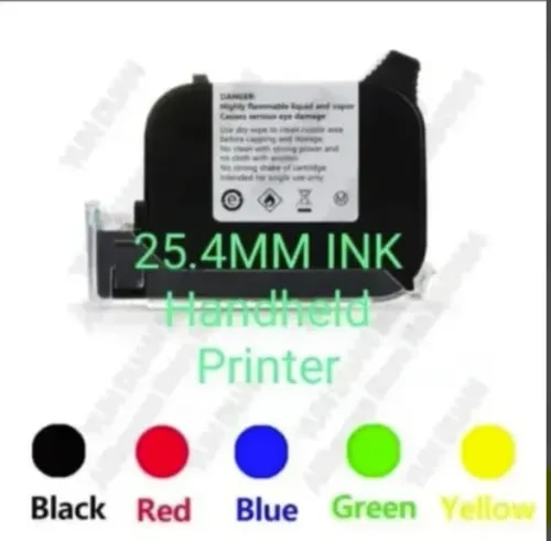 Product Details:Brand Manvik TechnologiesPrinter Brand HPModel Number 2590Cartridge Type OriginalColor CyanHardware Compatibility TIJ PrinterInk Type Solvent-basedInk Volume 42 mlUsage/Application PrintingCapacity / Yield High Yield (XL)Cartridge'S Status FullCountry of Origin Made in IndiaProduct Type Laser PrinterWe deals in All types of TIJ, handheld Inkjet printer cartridge- 12.5 mm, 25 mm water base as well as Solvent based cartridge.