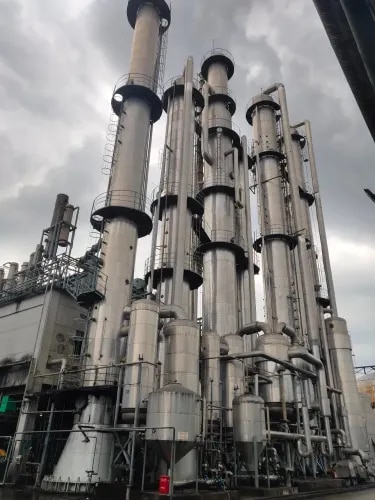 Distillation Columns Manufacturer – High-Performance Industrial Separation SolutionsDistillation columns are essential process equipment used in the chemical, pharmaceutical, petrochemical, oil & gas, food processing, fertilizer, and specialty chemical industries for the efficient separation and purification of liquid mixtures. Designed to deliver high separation efficiency, these columns operate on the principle of differences in boiling points, ensuring accurate fractionation and superior product quality.We manufacture premium-quality Distillation Columns using high-grade Stainless Steel (SS304, SS316, SS316L), Carbon Steel, Duplex Steel, Alloy Steel, and other corrosion-resistant materials to meet diverse industrial requirements. Every column is engineered with precision to provide maximum thermal efficiency, low pressure drop, excellent mass transfer, and long operational life even under demanding process conditions.Our distillation columns are available in a wide range of diameters, heights, capacities, and internal configurations including tray columns, packed columns, structured packing, bubble cap trays, sieve trays, and valve trays. Each unit is customized according to process specifications, ensuring optimal performance, energy savings, and reduced maintenance costs.Manufactured in compliance with international quality standards, our columns undergo rigorous quality inspections, dimensional checks, hydrostatic testing, and performance evaluations before delivery. We also provide customized fabrication, installation support, and technical consultation to ensure seamless integration into your production facility.Whether you require atmospheric distillation, vacuum distillation, solvent recovery, ethanol purification, or chemical separation systems, our distillation columns are designed to provide reliable, safe, and cost-effective process solutions. With a commitment to quality, innovation, and customer satisfaction, we deliver equipment that enhances productivity and process efficiency across various industries.Key Features:High separation and purification efficiencyRobust corrosion-resistant constructionCustom sizes and process-specific designsLow maintenance and energy-efficient operationPrecision-engineered trays and packing systemsExcellent pressure and temperature resistanceLong service life with reliable performanceSuitable for continuous industrial operationsManufactured as per international quality standardsIdeal for chemical, pharmaceutical, petrochemical, and food processing industries