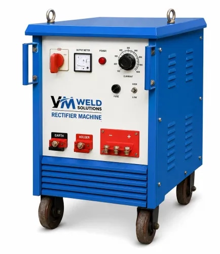 The Rectifier Welding Machine is designed for continuous, high-performance welding operations. Built with robust silicon rectifier / thyristor technology, it delivers stable DC output, excellent arc characteristics, and efficiency for industrial fabrication and repair work.Key Features:Technology: Silicon Rectifier / Thyristor ControlledCurrent Output: Smooth DC output for superior welding qualityDuty Cycle: High duty cycle for long, uninterrupted welding sessionsStability: Strong arc with minimum spatter and deep penetrationProtection: Overload and thermal protection for operator safetyDesign: Rugged construction for industrial use, long-lasting durabilityApplications: Heavy fabrication, shipbuilding, railways, structural welding, pipelines, and manufacturing