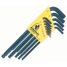 BONDHUS 10937 Set 13 Ball End L-wrenches .050-3/8 product image