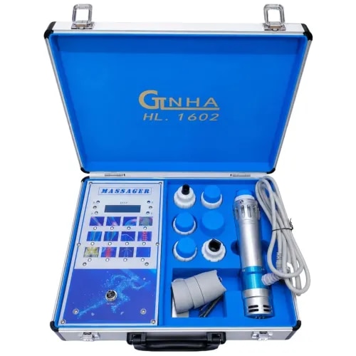 The K-Star Shockwave Therapy Machine β GINHA (1602) is a premium professional Radial Shockwave Therapy (ESWT) Device developed for modern physiotherapy, rehabilitation, orthopedic, chiropractic, sports medicine, and wellness applications. Engineered with advanced pneumatic shockwave technology, the machine delivers controlled radial pressure waves that can be adjusted according to professional treatment protocols. Manufactured using premium-quality materials, the K-Star GINHA (1602) offers dependable performance, durability, and portability. The compact design allows easy movement between treatment rooms, making it suitable for hospitals, physiotherapy clinics, rehabilitation centers, sports injury clinics, chiropractic centers, pain management clinics, and healthcare institutions.