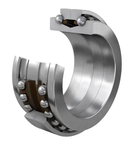 SKF Double Direction Angular Contact Thrust Ball Bearings Supplier in Delhi NCR | Suresh Bearing CompanySKF Double Direction Angular Contact Thrust Ball Bearings Dealer & Supplier in Delhi NCRSuresh Bearing Company is a trusted SKF Double Direction Angular Contact Thrust Ball Bearings supplier, dealer, and distributor in Delhi NCR. We supply genuine SKF super-precision thrust ball bearings for CNC machine spindles, machine tools, industrial automation, and precision engineering applications. Our extensive inventory ensures fast delivery across Delhi, Noida, Gurugram, Faridabad, Ghaziabad, Greater Noida, and throughout India.SKF Double Direction Angular Contact Thrust Ball Bearings are specially designed to locate spindle shafts axially in both directions. They are commonly mounted with SKF NN 30 K Series and N 10 K Series cylindrical roller bearings within the same housing bore, providing excellent axial stiffness, simplified housing design, and superior spindle performance.Features of SKF Double Direction Angular Contact Thrust Ball BearingsGenuine SKF Super-Precision BearingsDesigned for axial location in both directionsHigh axial load carrying capacityExcellent spindle rigidity and positioning accuracyOptimized for high-speed machine tool spindlesLow friction and smooth operationHigh precision for demanding industrial applicationsAvailable with 30°, 40°, and 60° contact anglesCompatible with NN 30 K and N 10 K series cylindrical roller bearingsLong service life with outstanding reliabilityTechnical SpecificationsSpecification	DetailsBearing Type	Double Direction Angular Contact Thrust Ball BearingBore Diameter	55 mm – 190 mmContact Angle	30°, 40°, 60°Bearing Series	BTM & BTW SeriesLubrication	Grease / Oil-AirPrecision Class	SKF Super PrecisionCage Material	Polyamide / Machined BrassApplication	Machine Tool Spindles & Precision MachineryPopular SKF ModelsModel	Bore (mm)	Outside Diameter (mm)	Height (mm)	Contact Angle	Dynamic Load (kN)BTM 90 BTN9/P4CDBA	90	140	45	40°	46.5BTM 100 ATN9/P4CDBA	100	150	45	30°	41.5BTM 100 BTN9/DBAVQ496	100	150	45	40°	48BTM 110 ATN9/DBAVQ496	110	170	54	30°	57BTM 120 BTN9/HCP4CDBA	120	180	54	40°	69.5BTM 130 BTN9/DBAVQ496	130	200	63	40°	85BTW 110 CTN9/SP	110	170	72	60°	81.9BTW 130 CTN9/SP	130	200	84	60°	106BTW 140 CM/SP	140	210	84	60°	106BTW 190 CM/SP	190	290	120	60°	203ApplicationsSKF Double Direction Angular Contact Thrust Ball Bearings are ideal for:CNC Machine Tool SpindlesVertical Machining Centers (VMC)Horizontal Machining Centers (HMC)Precision Grinding MachinesMilling MachinesTurning CentersHigh-Speed Industrial SpindlesRobotics & AutomationAerospace EquipmentMedical Manufacturing EquipmentPrecision Engineering MachinesHeavy Industrial MachineryBenefitsAccurate axial shaft positioningHigh axial stiffnessExcellent running precisionHigh-speed capabilityReduced vibration and noiseLong operating lifeImproved machining accuracySimplified housing designReliable performance under demanding conditionsCompatible with SKF cylindrical roller spindle bearingsWhy Choose Suresh Bearing Company?Suresh Bearing Company is a reliable supplier of genuine SKF bearings, serving OEMs, machine manufacturers, maintenance companies, and industrial customers across India.Our AdvantagesGenuine SKF BearingsReady Stock of Popular ModelsCompetitive PricesExpert Technical SupportFast Delivery Across IndiaBulk Supply for Industries & OEMsReliable After-Sales ServiceTrusted Industrial Bearing DistributorSKF Bearing Dealer & Supplier LocationsWe supply SKF bearings across:SKF Bearing Dealer in DelhiSKF Bearing Dealer in New DelhiSKF Bearing Dealer in Delhi NCRSKF Bearing Supplier in NoidaSKF Bearing Dealer in Greater NoidaSKF Bearing Dealer in GhaziabadSKF Bearing Dealer in GurugramSKF Bearing Dealer in FaridabadSKF Bearing Dealer in SonipatSKF Bearing Dealer in PanipatSKF Bearing Dealer in MeerutSKF Bearing Dealer in HaridwarSKF Bearing Dealer in RudrapurSKF Bearing Dealer in DehradunSKF Bearing Dealer in AgraSKF Bearing Dealer in JaipurSKF Bearing Dealer in AhmedabadSKF Bearing Dealer in MumbaiSKF Bearing Dealer in PuneSKF Bearing Dealer in LudhianaSKF Bearing Dealer in LucknowSKF Bearing Dealer in VaranasiSKF Bearing Dealer in RanchiSKF Bearing Dealer in PatnaSKF Bearing Dealer in BiharSKF Bearing Dealer in PunjabSKF Bearing Dealer in GujaratSKF Bearing Dealer in JammuSKF Bearing Dealer in KashmirSKF Bearing Dealer in NepalWe also serve customers in Chawri Bazar, Ajmeri Gate, GB Road, Okhla Industrial Area, Dasna, Hapur, Moradabad, Amroha, Bhiwadi, and other major industrial hubs.Why Choose SKF Double Direction Angular Contact Thrust Ball Bearings?SKF Double Direction Angular Contact Thrust Ball Bearings are engineered to provide precise axial positioning, high stiffness, and exceptional performance in high-speed spindle applications. When paired with SKF cylindrical roller bearings, they create a highly reliable bearing arrangement that enhances spindle accuracy, load capacity, and overall machine productivity.