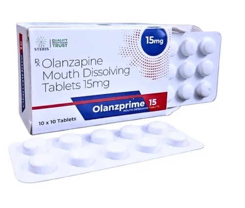 OLANZPRIME 15 is a mouth-dissolving tablet containing Olanzapine 15 mg, prescribed for schizophrenia and bipolar disorder. As an atypical antipsychotic, it works by rebalancing dopamine and serotonin activity in the brain, easing hallucinations, delusions, mood swings, and disorganized thinking. The dissolving format is built for patients who find swallowing standard tablets difficult, letting the tablet break down on the tongue without water. It's typically taken once daily at a consistent time, under a psychiatrist's supervision, and should never be stopped abruptly. Common effects include drowsiness and appetite changes. Prescription only – consult your doctor.Meta Title Options (50–60 characters)OLANZPRIME 15 Price – Olanzapine MD Tablet | Steris (Recommended)OLANZPRIME 15 – Olanzapine Mouth Dissolving TabletOLANZPRIME 15 Price – Schizophrenia & Bipolar CareOlanzapine 15mg MD Tablet – OLANZPRIME PriceOLANZPRIME 15 – Antipsychotic MD Tablet OnlineRationale: Option 1 leads with the required “Price” anchor for this Schedule H product, keeps the brand and dosage form searchable, and stays within the 50–60 character target.Meta Description (140–160 characters)OLANZPRIME 15 (Olanzapine 15mg MD) eases schizophrenia and bipolar symptoms. Check price online. Prescription only – consult your doctor before use.Full CMS ArticleOLANZPRIME 15: Olanzapine Mouth Dissolving Tablet for Schizophrenia and Bipolar DisorderTL;DR / AI Mode SummaryOLANZPRIME 15 delivers Olanzapine 15 mg in a mouth-dissolving format, used in the treatment of schizophrenia and bipolar disorder. It belongs to the atypical antipsychotic class and acts on dopamine and serotonin pathways to ease hallucinations, delusions, mood instability, and disorganized thought. The dissolving tablet is especially useful for patients — including elderly or psychiatric patients — who struggle with swallowing regular pills. It is a Schedule H medicine and must be taken strictly as prescribed by a psychiatrist.What Is OLANZPRIME 15?OLANZPRIME 15 is built around Olanzapine, a second-generation (atypical) antipsychotic that psychiatrists prescribe to manage serious mental health conditions. Rather than a standard swallow-with-water tablet, this formulation is designed to break down on the tongue within seconds, which supports better adherence in patients who find conventional dosing forms hard to manage.Composition at a GlanceAttribute DetailBrand Name OLANZPRIME 15Active Ingredient OlanzapineStrength 15 mgForm Mouth Dissolving Tablet (MD)Therapeutic Class Atypical AntipsychoticSchedule Status Schedule H – Prescription OnlyCommon IndicationsSchizophreniaBipolar I Disorder, including manic episodesLong-term maintenance therapy for bipolar disorderAcute agitation linked to psychotic episodes, under physician directionMood instability requiring antipsychotic supportOther psychiatric conditions where antipsychotic therapy is indicatedBy calming excess dopamine signaling, this medicine can reduce hallucinations, delusional thinking, and aggression, helping patients function more steadily day to day.Mechanism of ActionPsychiatric symptoms such as hallucinations, delusions, and racing or disorganized thoughts are closely tied to overactive dopamine (D2) signaling in the brain, alongside disruptions in serotonin (5-HT2A) pathways.Olanzapine works by:Dampening excess dopamine receptor activityModulating serotonin receptor signalingReducing hallucinations and delusional thought patternsSupporting emotional and mood stabilityEasing agitation and aggressive behaviorImproving focus and social engagementSupporting more restful sleepBecause the tablet dissolves directly in the mouth, it's absorbed without needing water, making it a practical option for elderly patients and those with swallowing difficulty.Directions for UseTake OLANZPRIME 15 only as your psychiatrist prescribes.Place the tablet on the tongue and let it dissolve fully — do not chew.Swallow naturally once dissolved; water is generally not needed.Take it at the same time each day to build a consistent routine.Never stop the medicine abruptly without medical guidance, as sudden discontinuation can trigger withdrawal or relapse symptoms.Possible Side EffectsMost side effects are mild and tend to ease as the body adjusts. These can include:DrowsinessDizzinessIncreased appetiteWeight gainDry mouthConstipationFatigueTremorsRestlessnessPlaceholder: incidence rates and comparative trial data pending qualified clinical reviewer sign-off before publication.Get emergency medical help if you experience a severe allergic reaction, uncontrollable muscle movements, high fever, confusion, or trouble breathing — these may indicate a rare but serious reaction.Who Should Be CautiousTell your doctor before starting OLANZPRIME 15 if you have:DiabetesLiver or kidney diseaseHeart conditionsEpilepsy or seizure historyHigh cholesterolObesityGlaucomaDementiaA history of strokeAvoid alcohol during treatment, as it can intensify drowsiness. Pregnant or breastfeeding women should use this medicine only under close medical supervision, weighing benefits against risks with their doctor.Precautions & StorageTake exactly as prescribed — never adjust the dose on your own.Watch for changes in weight, appetite, or blood sugar during long-term use, and report these to your doctor.Don't combine with alcohol or other sedating substances without medical advice.Store below 25°C, away from moisture and direct sunlight.Keep in the original packaging, out of reach of children.Comparable Antipsychotic OptionsMedicine Type Typical Use Case Dosage Form ConvenienceStandard Olanzapine Tablets Schizophrenia, bipolar disorder Requires water to swallowOLANZPRIME 15 (MD Tablet) Same indications, for patients with swallowing difficulty Dissolves on tongue, no water neededOther Atypical Antipsychotics Alternate receptor profiles, physician's choice Varies by brand and formulationNote: Switching between antipsychotic medicines or formulations should only be done under a psychiatrist's guidance.Why Choose OLANZPRIME 15?Beyond its therapeutic role in managing schizophrenia and bipolar disorder, OLANZPRIME 15's mouth-dissolving format addresses a real, practical barrier many psychiatric patients face — reliably swallowing tablets every day. Manufactured to consistent quality standards, it gives psychiatrists a dependable option for patients who need both clinical effectiveness and easier day-to-day administration.ConclusionLiving with schizophrenia or bipolar disorder often means managing symptoms that affect mood, thought, and daily functioning. OLANZPRIME 15 is formulated to help rebalance the brain chemistry behind these symptoms, in a mouth-dissolving form that simplifies daily dosing for patients who struggle with conventional tablets. Used consistently and under a psychiatrist's care, it supports more stable, manageable day-to-day life. Prescription only – consult your doctor.Frequently Asked QuestionsWhat is OLANZPRIME 15 used for? It's prescribed for schizophrenia, bipolar disorder, and related psychiatric conditions, under a doctor's guidance.How should I take OLANZPRIME 15? Place it on your tongue, let it dissolve fully, and swallow naturally — follow your doctor's exact dosing instructions.Do I need water to take it? No, as a mouth-dissolving tablet it typically doesn't require water.Can it cause weight gain? Yes, increased appetite and weight gain are recognized effects in some patients; your doctor may recommend periodic monitoring.Is it safe for long-term use? Yes, under a psychiatrist's ongoing supervision with regular follow-up to track effectiveness and side effects.Can I stop taking it once I feel better? No — stopping suddenly can cause withdrawal effects or symptom relapse. Any change in dose must go through your doctor.Does OLANZPRIME 15 interact with alcohol? Yes, alcohol can worsen drowsiness and should generally be avoided during treatment.Is it safe during pregnancy? It should only be used in pregnancy or breastfeeding under close medical supervision, after discussing risks and benefits with a doctor.What conditions should I disclose to my doctor before starting? Mention any history of diabetes, liver or kidney disease, heart conditions, epilepsy, high cholesterol, glaucoma, dementia, or stroke.Can this medicine affect blood sugar or cholesterol? It can, in some patients, which is why regular monitoring is often recommended during treatment.What should I do if I notice uncontrollable muscle movements? Seek immediate medical attention, as this can indicate a rare but serious reaction requiring urgent evaluation.Can elderly patients take OLANZPRIME 15? Yes, and the mouth-dissolving format is often specifically helpful for elderly patients with swallowing difficulty, but dosing should be carefully individualized by the prescriber.How long does it take to see improvement? Response times vary by individual and condition; your psychiatrist will assess progress over scheduled follow-ups.Can OLANZPRIME 15 be taken with other psychiatric medicines? Only under medical supervision, as combinations need careful evaluation for interactions.Is a prescription required to purchase OLANZPRIME 15? Yes, it is a Schedule H medicine and can only be dispensed against a valid doctor's prescription.