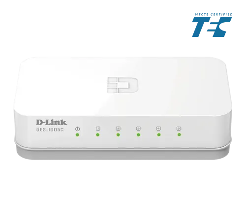 D-Link Network Switch (DES-1005C) 5 Port 10/100 Switch product image