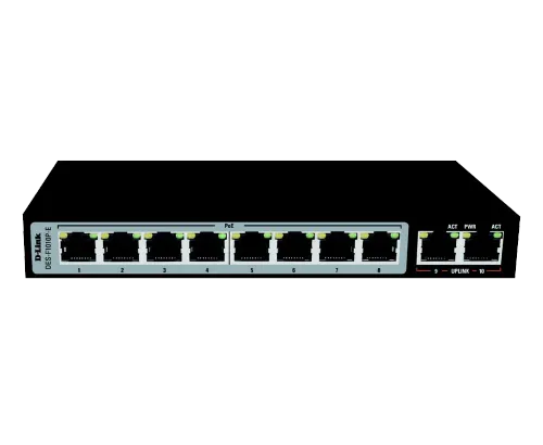 D-Link Network Switch (DES-F1010P-FE) 10 Port 10/100 with PoE product image