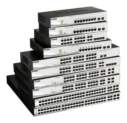 D-Link Network Switch (DGS-1210-10MP) 8 Port Managed with Multi-Gig PoE product image