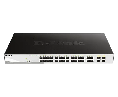 D-Link Network Switch (DGS-1210-28MP) 24 Port Managed with Multi-Gig PoE product image