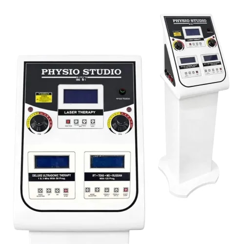 The K-STAR Physio Studio Machine is a professional 6-in-1 physiotherapy system designed to support rehabilitation, strength training, and mobility improvement. This advanced Physio Studio Machine provides multiple therapy exercises in a single unit, making it a complete solution for physiotherapy clinics, rehabilitation centers, and home therapy setups. This high-quality physiotherapy rehabilitation equipment is built to help patients regain muscle strength, improve joint mobility, and enhance overall physical function. The multi-functional physiotherapy machine allows therapists to perform different exercise routines that support recovery after injuries, surgeries, or muscle weakness. Designed for professional use, this strength training physiotherapy machine helps strengthen muscles and improve physical stability. It works as a reliable muscle strengthening physiotherapy machine, assisting in controlled rehabilitation exercises that help patients rebuild strength safely. The equipment also functions as effective mobility exercise equipment, allowing users to perform movements that improve flexibility and coordination. As a versatile therapy exercise machine, it supports a variety of rehabilitation programs designed by physiotherapists. This advanced rehabilitation physiotherapy system is widely used as full body physiotherapy equipment, supporting different exercise routines for arms, legs, back, and core muscles. It also functions as a professional physical therapy exercise machine used for daily therapy sessions. Suitable for both clinical and home environments, the clinic physiotherapy machine provides durable performance and easy usability. It can also be used as home physiotherapy equipment, offering convenient rehabilitation therapy outside of clinics. The K-STAR Physio Studio Machine is an ideal full body physiotherapy equipment solution for physiotherapists, rehabilitation specialists, and individuals seeking effective therapy and strength training support.