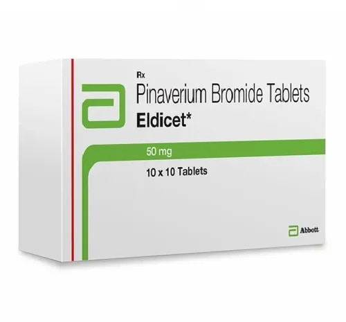 Eldicet Tablet is used in the treatment of irritable bowel syndrome. It contains Pinaverium, it reduces cramps, bloating, pain and discomfort.
