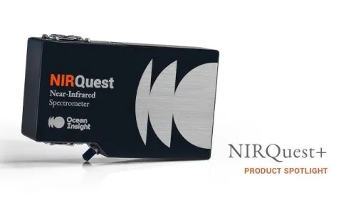 High-sensitivity Near Infrared Analysis Spectrometer 100 Lines Blazed at 100 nm; SLIT 25 NIRQuest+ spectrometers have an enhanced optical bench design for higher-sensitivity performance and are available in three convenient configurations – NIRQuest+1.7 (900-1700 nm), NIRQuest+2.2 (900-2200 nm) and NIRQuest+2.5 (900-2500 nm). The NIRQuest+ is our flagship NIR spectrometer. NIRQuest+ spectrometers can be used in the lab or on the line, such as on a conveyor belt or in a sample stream. Applications include characterization of materials; identification of plastics in recycling; and measurement of chemical concentration of liquids.