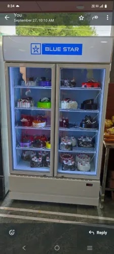 Blue Star Double Door Visi Cooler VC800CD product image