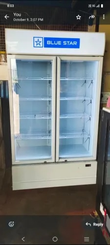 Blue Star Double Door Visi Cooler Model Name VC800CG product image
