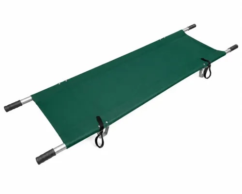 The Canvas Stretcher is a lightweight and durable patient carrying stretcher designed for emergency rescue, hospitals, ambulances, disaster response, and first-aid applications. It features a heavy-duty canvas bed supported by strong metal poles, providing safe and comfortable patient transportation. Its simple manual design ensures easy handling, portability, and long service life.SpecificationOverall Size: 2040 mm (L) × 610 mm (W)Canvas Cloth Length: 1790 mmSafe Working Load: 150 kgFrame Material: Aluminium/Steel Tubular PolesBed Material: Heavy-Duty Waterproof CanvasOperational Type: ManualHandles: Integrated Metal Carry HandlesFinish: Corrosion-ResistantConstruction: Lightweight and PortableApplication: Hospitals, Ambulances, Emergency Rescue, Disaster Management, First Aid, and Patient Transport
