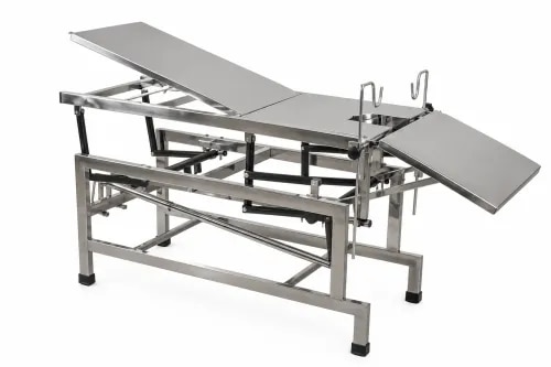 The Operation Table (Complete SS) – Height Adjustable is a robust manual surgical table designed for general surgery, gynecology, minor procedures, and examination applications. Constructed entirely from high-quality stainless steel, it features manual height adjustment, adjustable backrest and leg section, and a durable stainless steel tabletop. Its sturdy frame ensures stability, hygiene, and long service life, making it suitable for hospitals, operation theatres, and surgical centers.SpecificationOverall Size: 1830 mm (L) × 540 mm (W)Height Adjustment: 660–910 mmTable Top: Complete Stainless Steel (SS)Safe Working Load: 150 kgOperation Type: ManualHeight Adjustment Mechanism: MechanicalBackrest: AdjustableLeg Section: AdjustableFrame Material: Stainless SteelFinish: Matte Stainless SteelConstruction: Heavy-Duty Stainless Steel FrameApplication: Operation Theatres, Hospitals, Surgical Centers, Clinics, and Minor Surgery Procedures