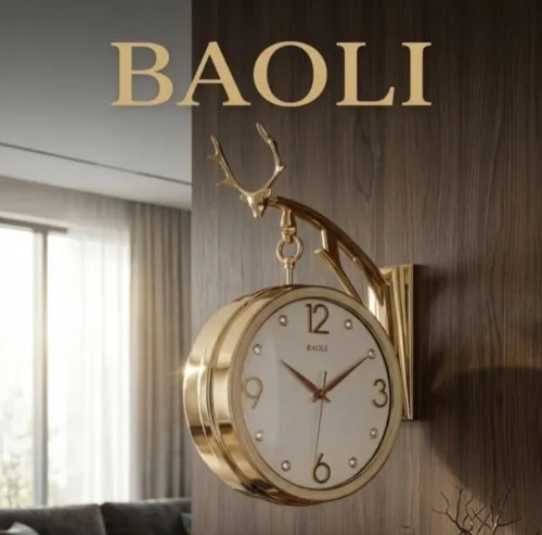 BAOLI Vintage Double Side Wall Clock