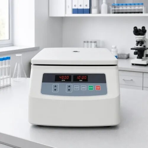 Bharat Scientific World supplies laboratory centrifuges for pathology labs, clinical laboratories, schools, colleges, research centres, hospitals, pharmaceutical labs and industrial quality-control laboratories. A laboratory centrifuge is used for separating samples by speed and time control in routine laboratory work.This centrifuge is suitable for biology labs, pathology labs, microbiology laboratories, college laboratories, research facilities, diagnostic centres and QC departments. It can be supplied as part of a complete laboratory setup along with microscopes, incubators, autoclaves, hot air ovens, water baths, laboratory glassware, lab furniture and other scientific instruments.Contact Bharat Scientific World for laboratory centrifuge, clinical centrifuge, pathology lab equipment, research lab equipment and complete laboratory equipment supply.