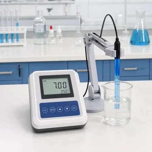 Bharat Scientific World supplies digital pH meters for chemistry laboratories, water testing laboratories, schools, colleges, research centres, pharmaceutical labs and industrial quality-control laboratories. A digital pH meter is used for accurate pH measurement of water, chemicals, solutions and routine laboratory samples.This laboratory pH meter is suitable for school chemistry labs, college laboratories, environmental testing labs, food testing labs, pharma QC departments, research facilities and industrial laboratories. It can be supplied along with conductivity meters, TDS meters, turbidity meters, spectrophotometers, glassware, lab furniture and complete laboratory setup requirements.Contact Bharat Scientific World for digital pH meter, laboratory pH meter, water testing pH meter, chemistry lab equipment and complete laboratory equipment supply.