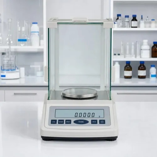 Bharat Scientific World supplies analytical balances and precision weighing balances for chemistry laboratories, pharmaceutical labs, research centres, colleges, food testing labs and industrial quality-control laboratories. An analytical balance is used for accurate weighing of chemicals, powders, liquids and laboratory samples during routine analysis.This laboratory weighing balance is suitable for pharma QC departments, research labs, college chemistry labs, material testing labs, food testing labs and industrial laboratories. It can be supplied along with weighing accessories, glassware, pH meters, spectrophotometers, lab furniture and complete laboratory setup requirements.Contact Bharat Scientific World for analytical balance, precision balance, laboratory weighing balance, Shimadzu balance and complete laboratory equipment supply.