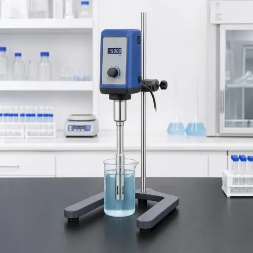 Bharat Scientific World supplies high speed homogenizers for research laboratories, biotechnology labs, microbiology labs, pharmaceutical labs, food testing labs, colleges and industrial quality-control laboratories. A high speed homogenizer is used for sample preparation, tissue homogenization, dispersion, emulsification and mixing of laboratory samples.This laboratory homogenizer is suitable for pharma R&D labs, microbiology labs, food laboratories, research centres, universities and QC departments. It can be supplied along with vortex mixers, centrifuges, orbital shakers, incubators, glassware, lab furniture and complete laboratory setup requirements.Contact Bharat Scientific World for high speed homogenizer, laboratory homogenizer, tissue homogenizer, sample preparation equipment and complete laboratory equipment supply.