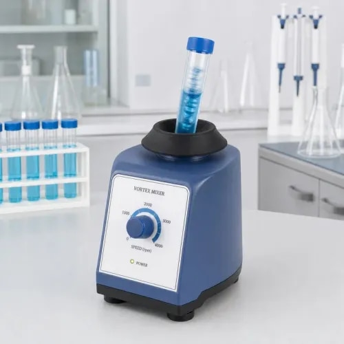 Bharat Scientific World supplies vortex mixers for microbiology labs, pathology labs, pharmaceutical labs, research centres, colleges and industrial quality-control laboratories. A vortex mixer is used for quick mixing of test tubes, small vials and laboratory samples during routine lab work.
This laboratory vortex shaker is suitable for microbiology laboratories, diagnostic labs, biotechnology labs, pharma QC departments, research facilities and college laboratories. It can be supplied along with centrifuges, micropipettes, incubators, test tubes, glassware, lab furniture and complete laboratory setup requirements.
Contact Bharat Scientific World for vortex mixer, laboratory vortex shaker, test tube mixer, microbiology lab equipment and complete laboratory equipment supply.