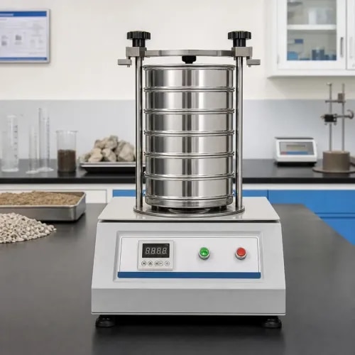 Bharat Scientific World supplies electromagnetic sieve shakers for material testing labs, civil engineering labs, soil testing labs, powder testing labs, research centres, colleges and industrial quality-control laboratories. A sieve shaker is used for particle size analysis and grading of powders, soil, aggregates and granular materials.This electromagnetic sieve shaker is suitable for construction material testing labs, pharma powder testing, food testing labs, mining labs, research laboratories and QC departments. It can be supplied along with test sieves, weighing balances, ovens, moisture testing equipment, lab furniture and complete laboratory setup requirements.Contact Bharat Scientific World for electromagnetic sieve shaker, laboratory sieve shaker, particle size analysis equipment, material testing equipment and complete laboratory equipment supply.
