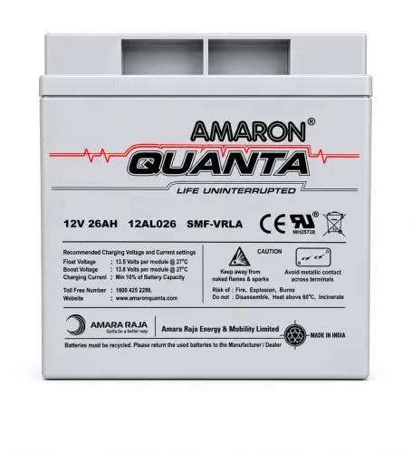  Amaron Quanta 12V 26AH SMF Battery price  product image