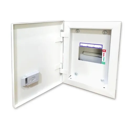 4 Way Wooden Finish Metal M.C.B. Box (SPN) product image