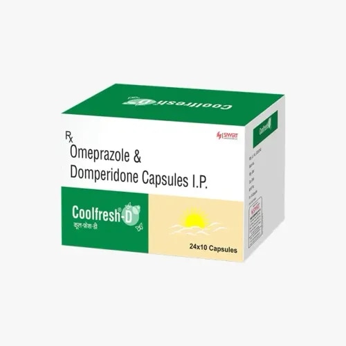 Source Omeprazole 20mg + Domperidone 10mg capsules in bulk from Ernest Impex. B2B pharmaceutical supply for distributors, pharmacies, hospitals and licensed buyers across India.Omeprazole 20mg + Domperidone 10mg Capsule Supplier in IndiaOmeprazole 20mg + Domperidone 10mg Capsule is a fixed-dose pharmaceutical combination containing omeprazole and domperidone. Omeprazole belongs to the proton-pump inhibitor class and reduces gastric-acid production, while domperidone affects gastrointestinal motility.India’s CDSCO approval list records the omeprazole 20 mg enteric-coated plus domperidone 10 mg capsule combination for GERD that does not respond to omeprazole alone. The medicine should be supplied and used strictly according to its approved label and a registered medicalErnest Impex accepts B2B enquiries for Omeprazole 20mg + Domperidone 10mg capsules from pharmaceutical distributors, medicine wholesalers, hospitals, pharmacies and licensed institutional buyers. Customers can request information about available brands, packaging, minimum order quantity, batch documentation, pricing and delivery coverage.Looking for Omeprazole 20mg + Domperidone 10mg capsules in bulk? Contact Ernest Impex for current availability, packaging, documentation, MOQ and wholesale quotation.